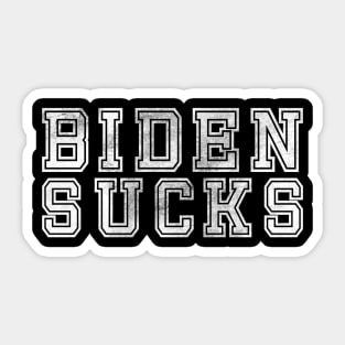 Joe Biden Sucks Not My President 2020 Pro America Pro Trump Retro Vintage Sports Jersey Font Sticker